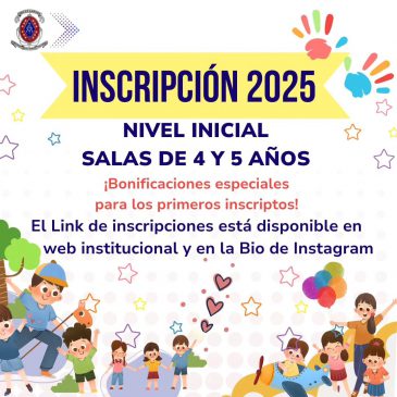 Inscripciones 2025 Nivel Inicial